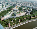 Aerial overall of the Moscow Kremlin